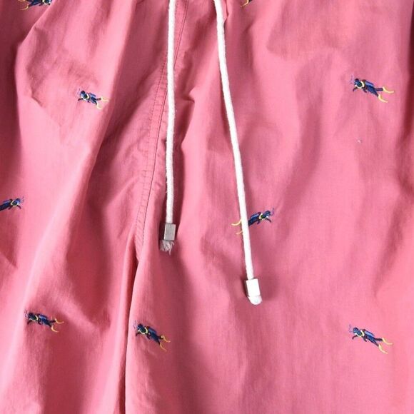 J.McLaughlin Pink Swim Shorts Size Scuba Divers Novelty Print Tropical Vacation - Picture 1 of 8